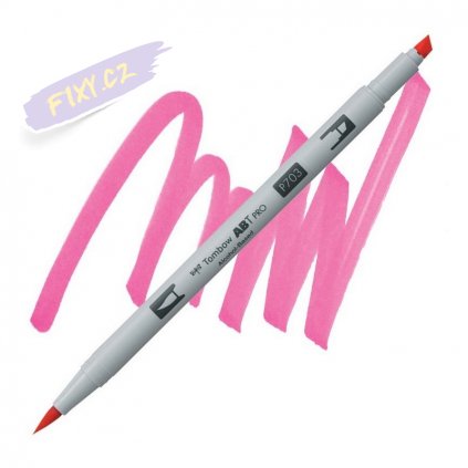 27291 5 tombow abt pro lihovy dual brush pen pink rose 703