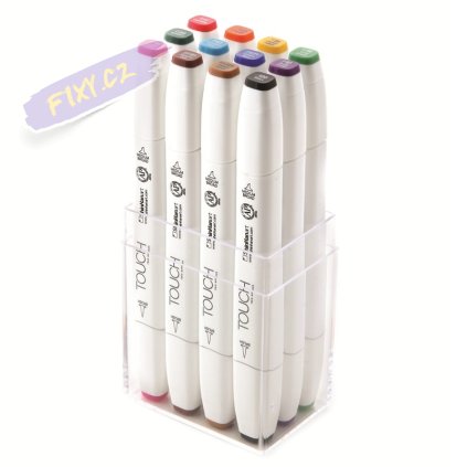 TOUCH TWIN Brush Marker 12c SET [MAIN COLOR]