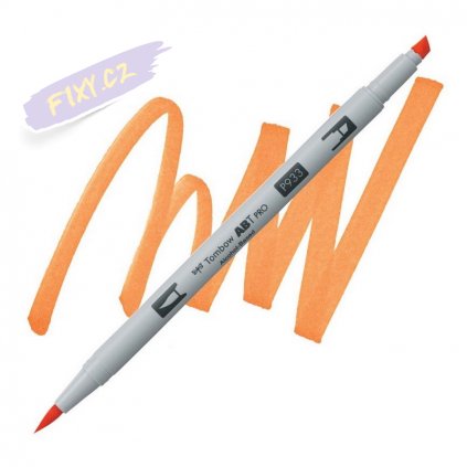 27372 5 tombow abt pro lihovy dual brush pen orange 933