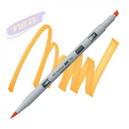 27387 5 tombow abt pro lihovy dual brush pen chrome yellow 985