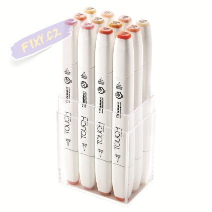 TOUCH TWIN Brush Marker 12c SET [SKIN TONES]