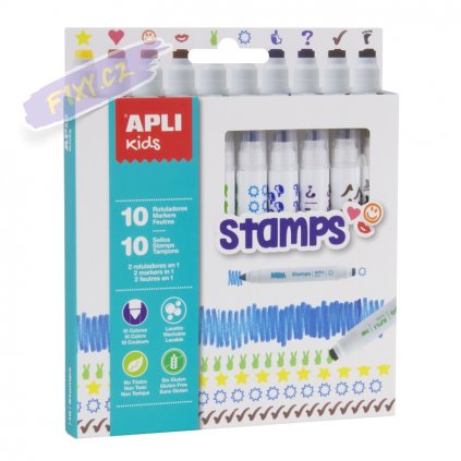 28407 1 apli popisovac na textil kids 10ks stamps