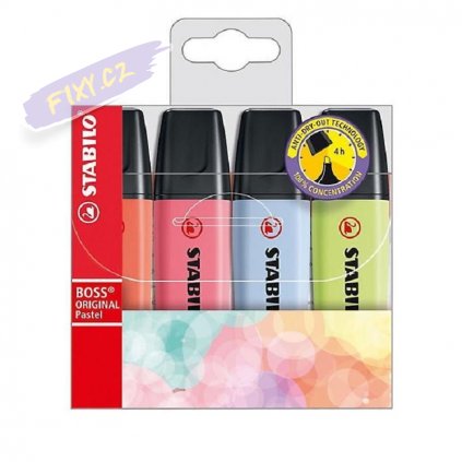 28656 1 zvyraznovac stabilo boss pastel 4ks b