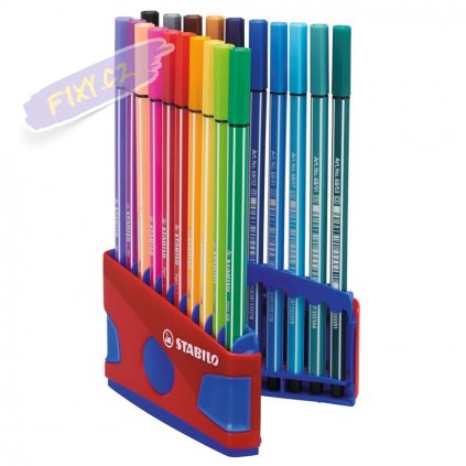 stabilo pen68 20ks colorparade cervenomodra I