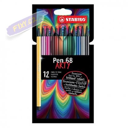 28965 1 fix stabilo pen 68 12ks arty