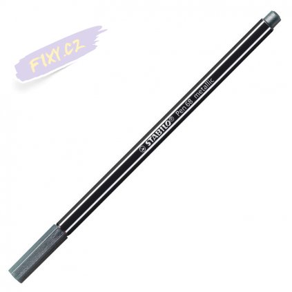 29214 fix stabilo pen 68 metallic stribrny 805