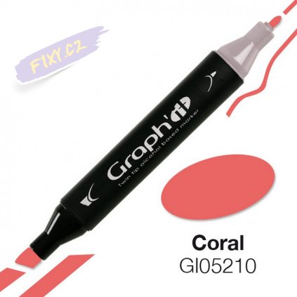 31338 3 graph it alkoholovy twin marker coral