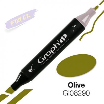 31551 3 graph it alkoholovy twin marker olive