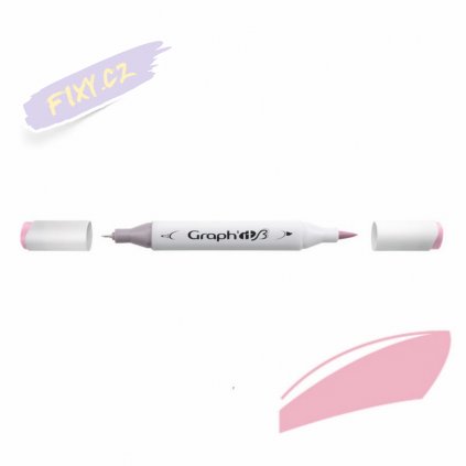 32115 3 graph it alkoholovy twin brush marker quartz rose