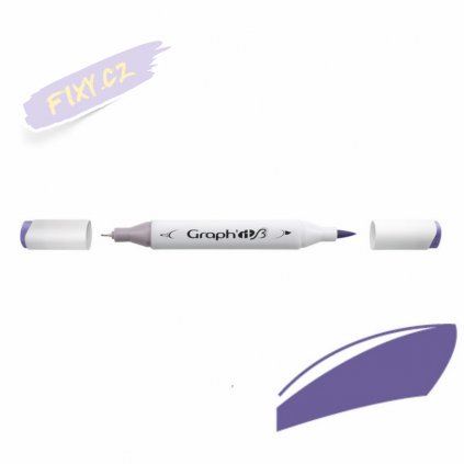 32154 3 graph it alkoholovy twin brush marker lavender