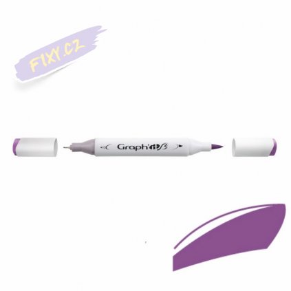 32160 3 graph it alkoholovy twin brush marker antik violet