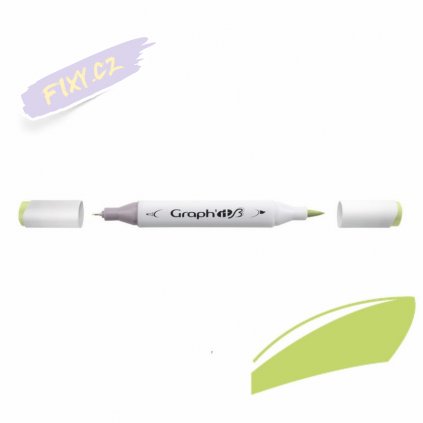 32226 3 graph it alkoholovy twin brush marker pistachio