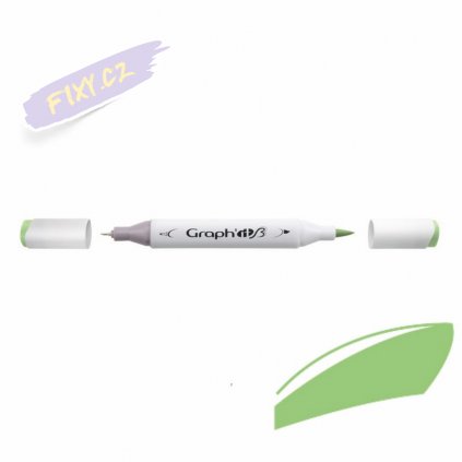 32229 3 graph it alkoholovy twin brush marker wasabi