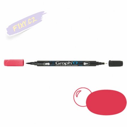 32388 5 graph o akvarelovy twin brush pen lipstick