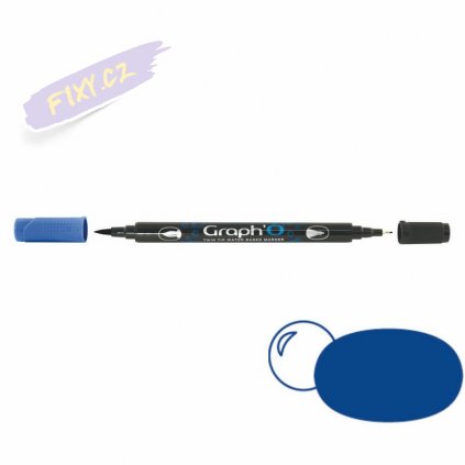 32427 5 graph o akvarelovy twin brush pen ultramarine