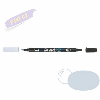 32466 5 graph o akvarelovy twin brush pen cool grey light