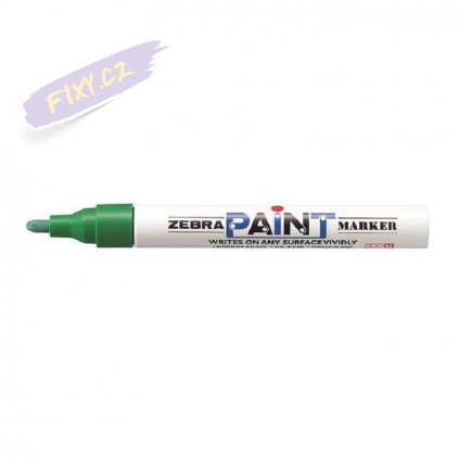 zebra paint zeleny