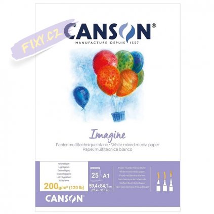 Blok CANSON Imagine Dessin Blanc A1, 25 listů