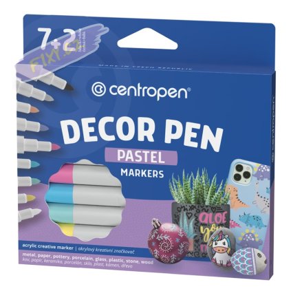 2738 decor pen pastel kk 7+2