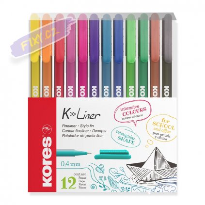 K Liner all pens coloured 12 packaging