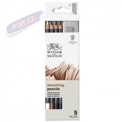 36507 3 skicovaci tuzky winsor newton 4ks guma