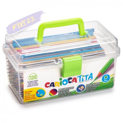 42800 CARIOCA Tita Trasparent Case 120 pcs