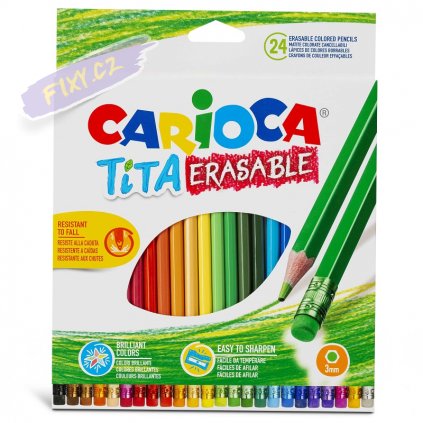 42938 CARIOCA Tita Erasable Box 24 pcs