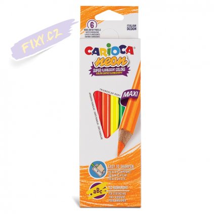 42809 CARIOCA Neon Pencils Box 6 pcs