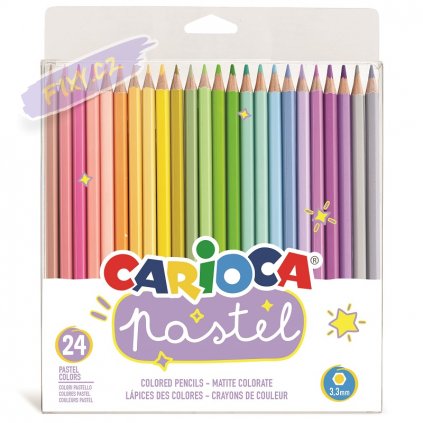 43310 CARIOCA Pastel Colored Pencils Box 24 pcs