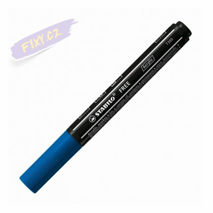 38232 akrylovy popisovac stabilo free t300 kulaty tyrkysovy