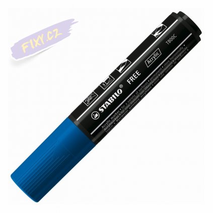 38271 akrylovy popisovac stabilo free t800c sikmy tyrkysovy