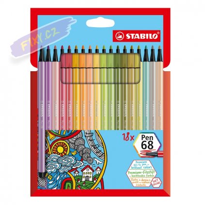 38412 3 fix stabilo pen 68 18ks nove barvy