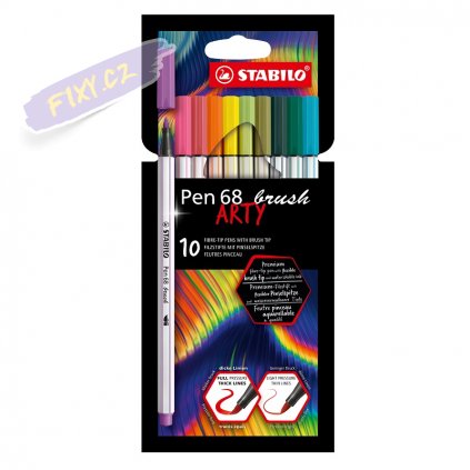 38451 3 fix stabilo pen 68 brush 10ks arty