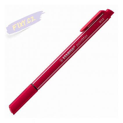 38595 fix stabilo pointmax tmave cerveny 50