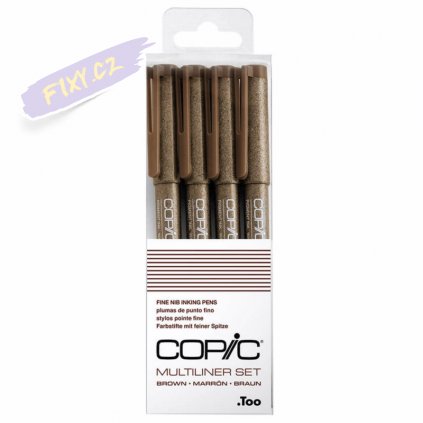 copic multiliner 4ks hnede