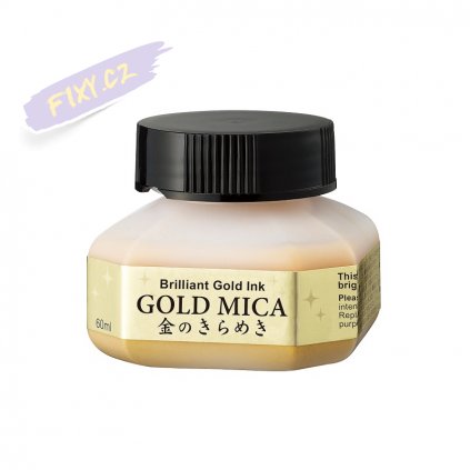 kuretake gold mica ink 60ml