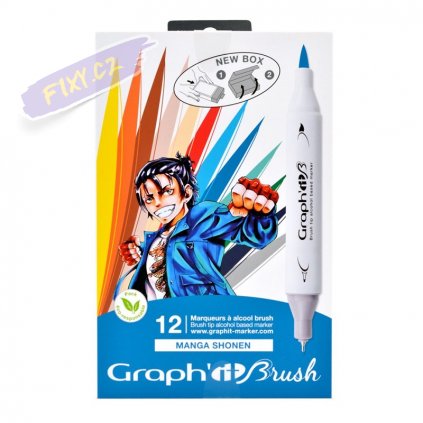 graphit brush 12ks manga shonen