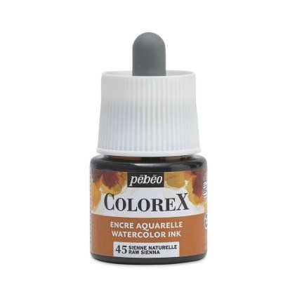 Akvarelový inkoust PEBEO Colorex 45 ml, Raw Sienna (45)