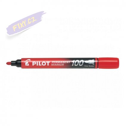 pilot lihovy permanent tenky cerveny