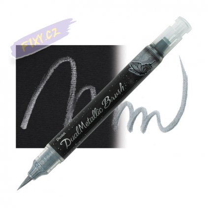 pentel dual metallic silver