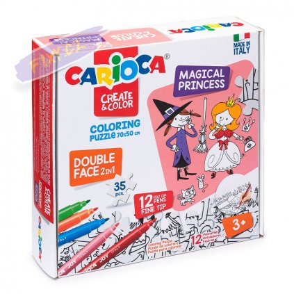 42941 CARIOCA Create Color Coloring Puzzle Magical Princess 47 pcs