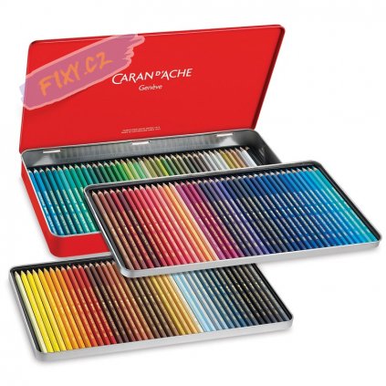 Akvarelové pastelky Supracolor CARAN D'ACHE, 18ks v kovové krabičce -  fixy.cz