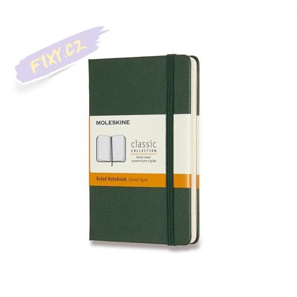 45996 5 skicar moleskine tvrdy linkovany tmave zeleny s