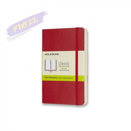 46125 skicar moleskine mekky cisty cerveny s