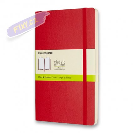 46143 skicar moleskine mekky cisty cerveny xl