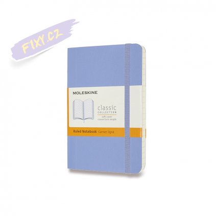 46224 skicar moleskine mekky linkovany nebesky modry s