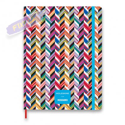 46269 skicar moleskine missoni linkovany zigzag xl