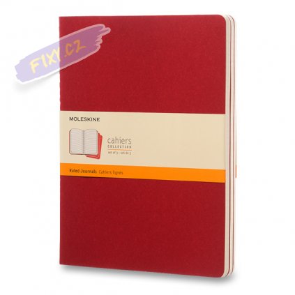 46410 sesity moleskine 3ks linkovane cervene xl