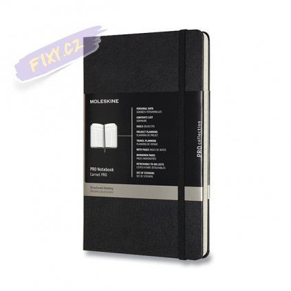 46497 skicar moleskine professional tvrdy cerny l