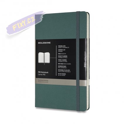 46506 skicar moleskine professional tvrdy tmave zelena l